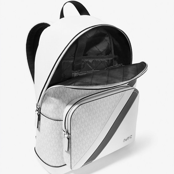 Michael Kors Mens Cooper Commuter Backpack & Wallet In White NWT - Picture 4 of 7